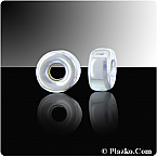 Sterling Silver 3.2mm Shiny Roundels (Sold in packs of 50pcs)