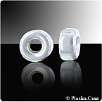 Sterling Silver 4.2mm Shiny Roundels (Sold in packs of 25pcs)