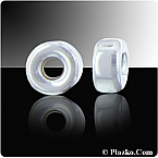 Sterling Silver 5.2mm Shiny Roundels (Sold in packs of 25pcs)