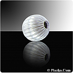 Sterling Silver 4mm Corrugated Round Beads (Sold in packs of 20pcs)