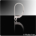 Sterling Silver 10.5mm x 17mm Plain Lever Backs (Sold in packs of 5 pairs)