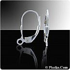Sterling Silver 14mm Teardrop Lever backs (Sold in packs of 5pairs)