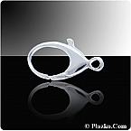 Sterling Silver 18x10mm Oval Lobster (Sold in packs of 2pieces)
