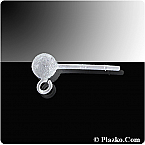 Sterling Silver 4mm Stardust Ear Stud With Ring (Sold in packs of 5pairs)