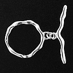 Sterling Silver 18mm Toggle clasp (Sold in packs of 1set)