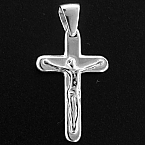 Sterling Silver 27mm Cross pendant (Sold in packs of 1piece)