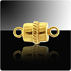 Vermeil 15mm x 7.5mm Magnetic clasp (Sold in packs of 1set)