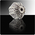Hill Tribe 40mm Weaved Bead (Sold in packs of 1piece)