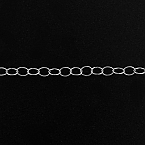 Sterling Silver 3.8mm Twisted Circle Chain (Price per 5ft)