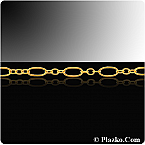14kt Gold Filled 5 x 2.6mm and 2mm Connecting rings Fancy Chain (Price per 5ft)