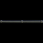 925 Sterling Silver Rhodium Plated 1mm Satellite Chain with 2mm Bead (Price per 5ft)