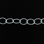 Sterling Silver 8x6mm Twisted Cable Chain (Price per 5ft)