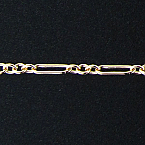 14kt Gold Filled 6x2mm Long and Short Chain (Price per 5ft)