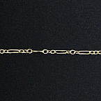 14Kt Gold Filled 5x1mm Long and Short Chain (Price per 5ft)