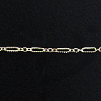 14Kt Gold Filled 5.7x2mm Flat Corrugated Long and Short Chain (Price per 5ft)
