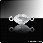 Sterling Silver 9x6mm Oval Magnetic Clasp (Price per 1 set)