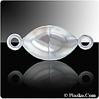 Sterling Silver 16x10mm Oval Magnetic Clasp (Price per 1 set)