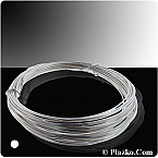 Sterling Silver 22ga HALF ROUND Half hard Wire (Sold in packs of Half OZ coils)