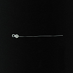 Sterling Silver 24gauge 1Inch Fancy Eye Pins (Sold in packs of 10pieces)