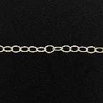 14Kt Gold Filled 4x3mm Twisted wire cable chain (Price per 5ft)