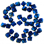 Swarovski 5328 4mm Crystal (001) Metallic Blue Xilion Bicone Beads (Sold in packs of 144pcs)