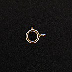 14Kt Gold Filled 6mm Spring Ring With Fixed Open Ring (Sold in packs of 20pcs)