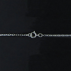 Sterling Silver 22 Inch Flat Cable Chain 2.2x1.6mm (Price per pc)
