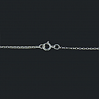 Sterling Silver 1.2mm 24 Inch Rolo Chain with Spring ring (Price per pc)