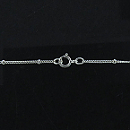 Sterling Silver 1mm 16 Inch Satellite Chain with 2mm Bead (Price per pc)