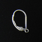 Sterling Silver Plain Leverbacks with open ring (Sold in packs of 2pairs)
