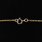 Gold Filled 1.5x1.2mm 22 Inch Flat Link Cable Chain (Sold in packs of 1pc)