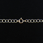 Gold Filled 3.8mm 20 Inch Twisted wire Circle Chain (Sold in packs of 1pc)