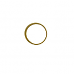 24kt Gold Plated Sterling Silver 16x16m Hammered Circle Links (Sold in packs of 2pcs)
