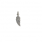 Sterling Silver 20x5mm Angel Wing Charm with soldered jump ring (Sold in packs of 1piece)