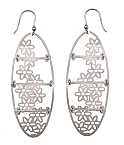 Sterling Silver -Laser Cut Designer Earring
