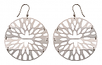 Sterling Silver -Laser Cut Designer Earring