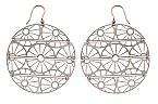 Sterling Silver -Laser Cut Designer Earring